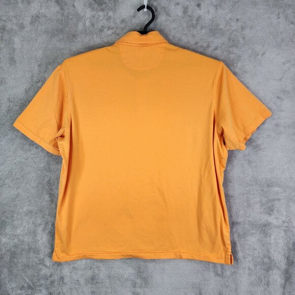 Mens Orange Cremeux Classics Polo Shirt Supima Cotton Blend Short Sleeve XXL - Picture 5 of 8